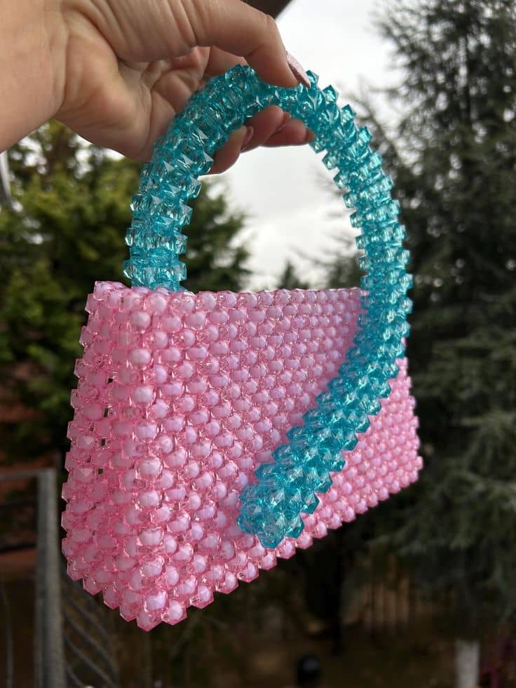 Sac à main en perle acryliques