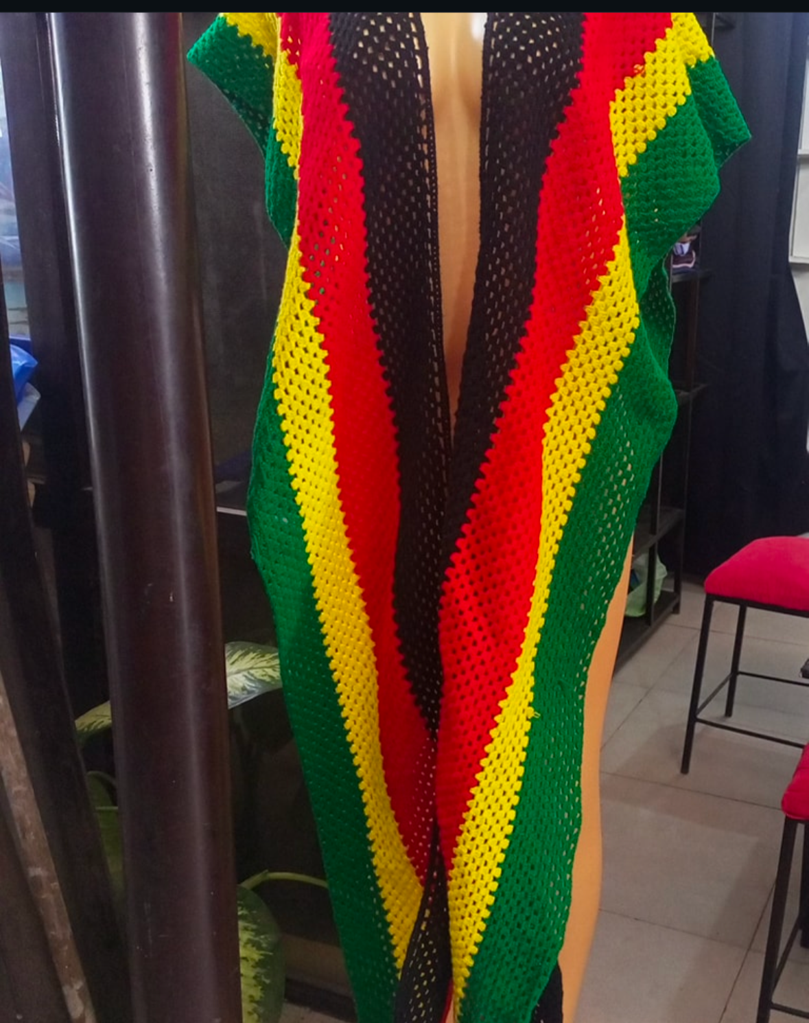 Cardigan long sans manches unisex