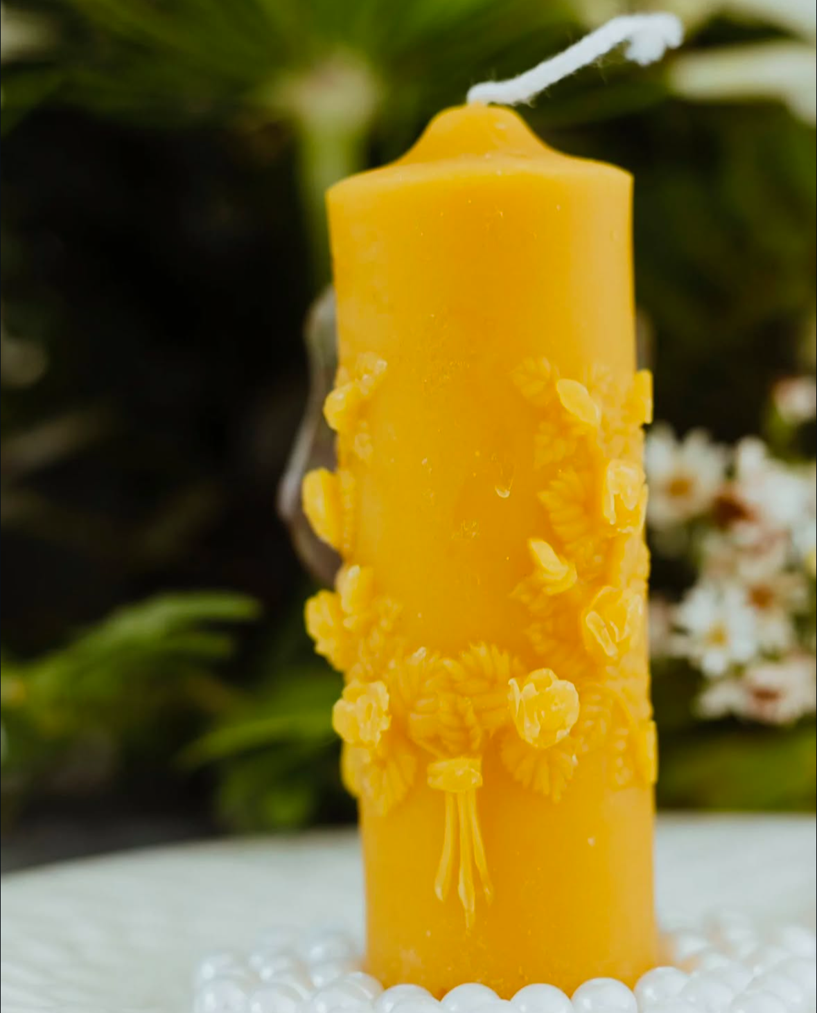 Bougies en piliers Handmade