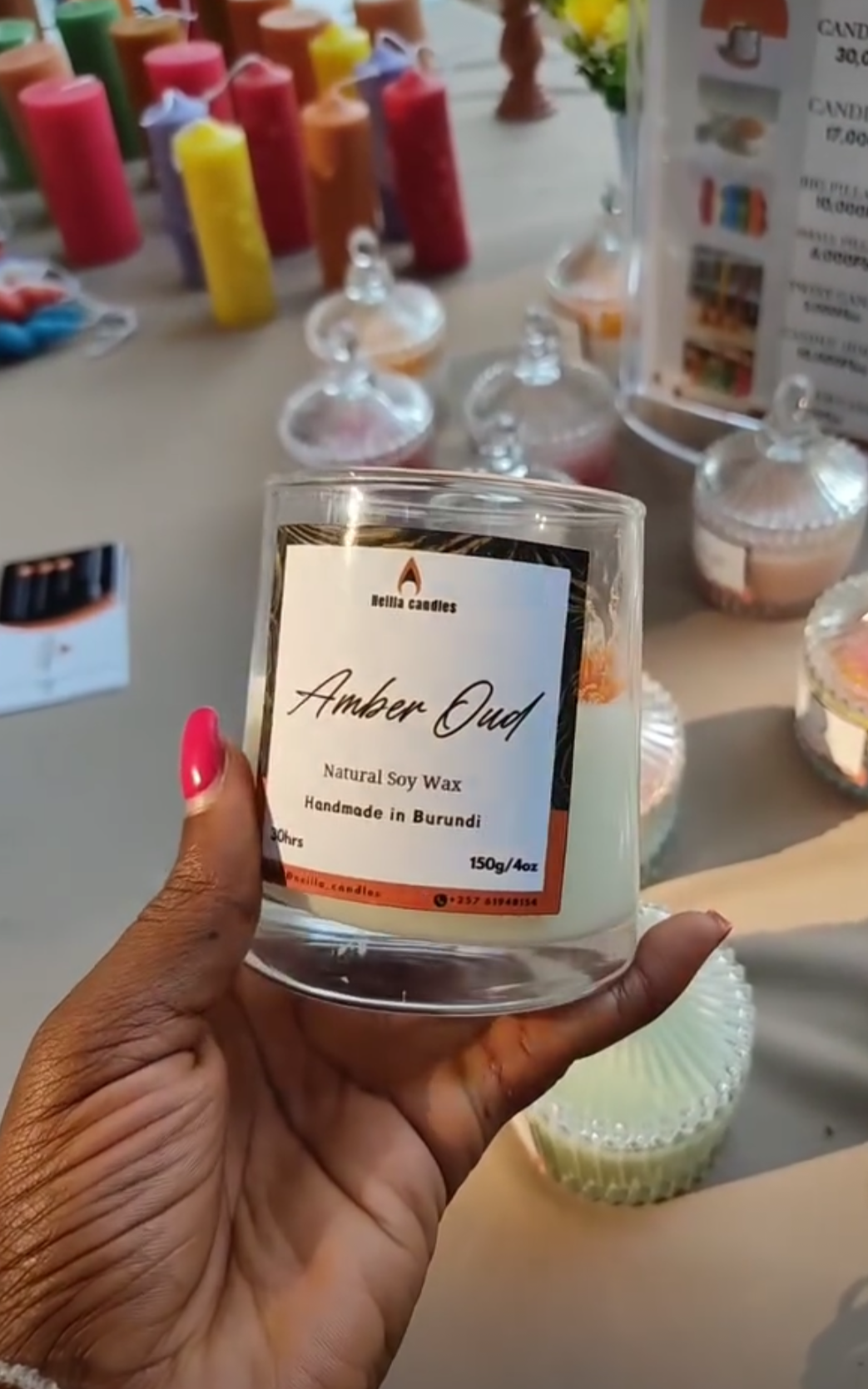 Amber Oud Bougie parfumée
