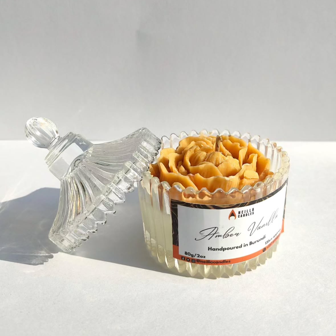 Amber vanilla Bougie parfumée Pot de 150g
