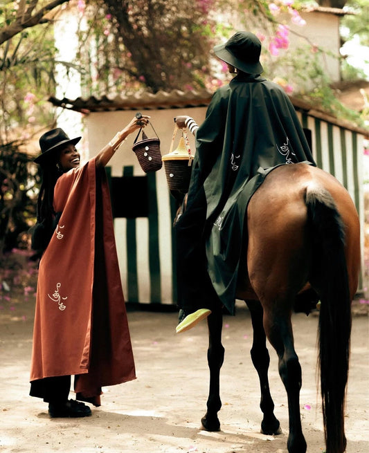 Kimono  AMAHORO Vert - Élégance contemporaine aux inspirations africaines