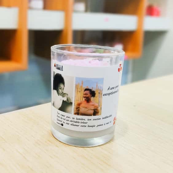 Cream Vanilla Scented Candle