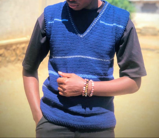 Gilet court sans manches pour homme