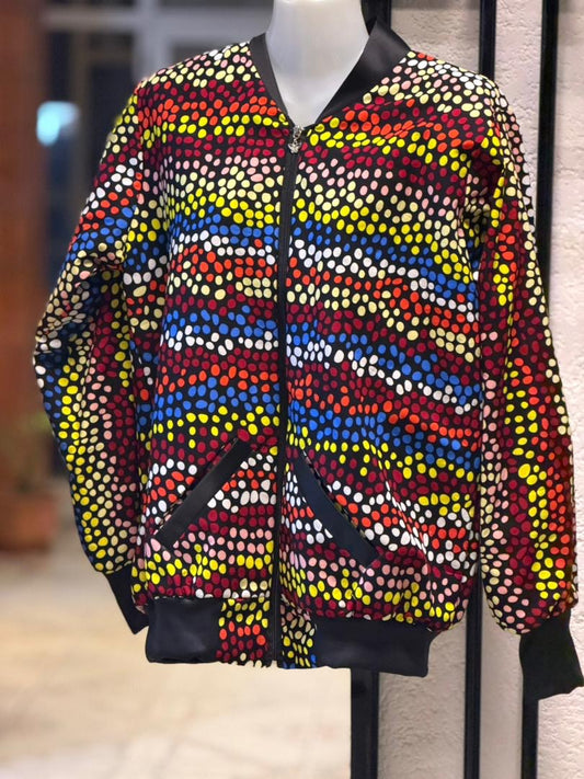 Veste bomber imprimée