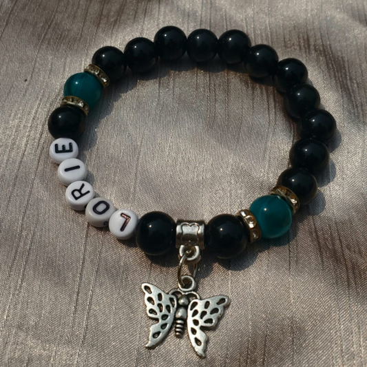 Bracelet papillon personnalisé avec prénom