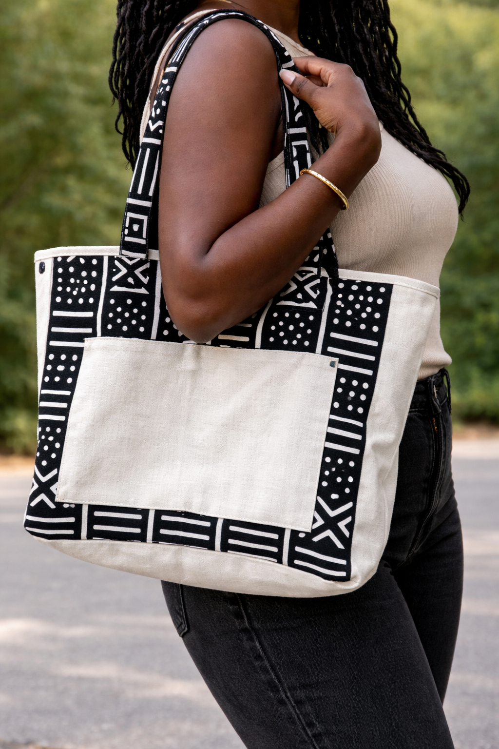 Tote Bag Lioba's bag motif traditionnel