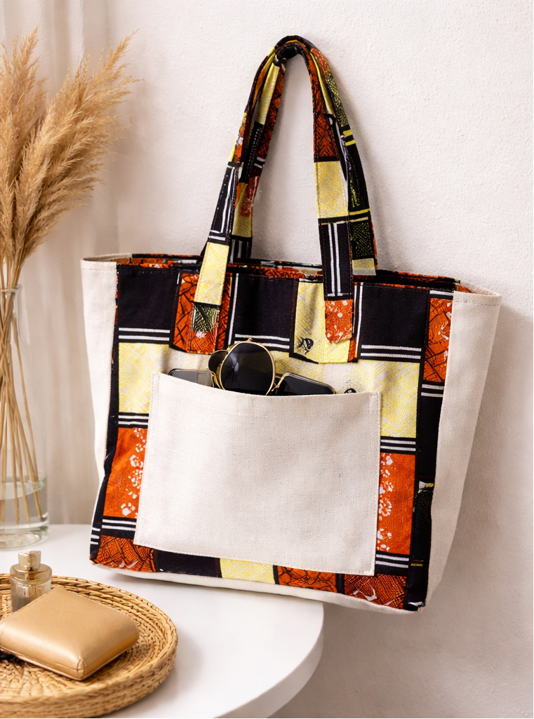 Tote Bag Lioba's bag motif traditionnel