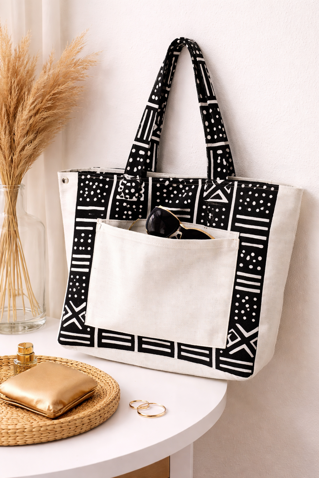 Tote Bag Lioba's bag motif traditionnel