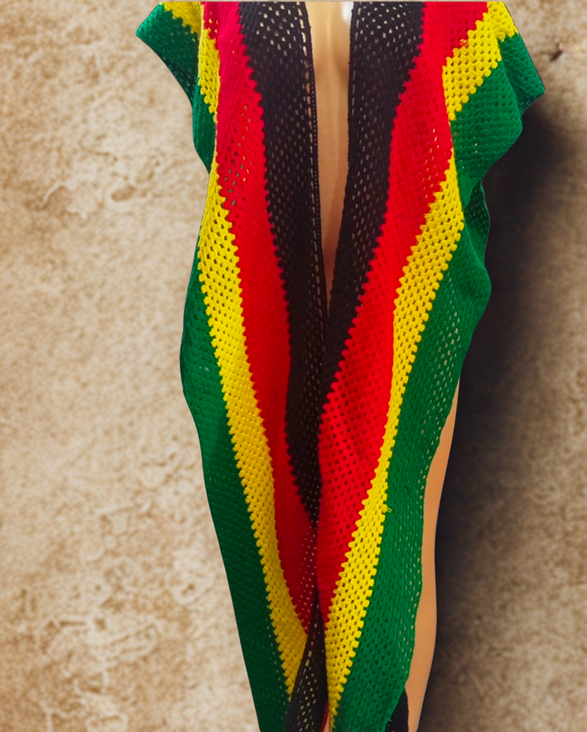 Cardigan Rasta long sans manches unisex