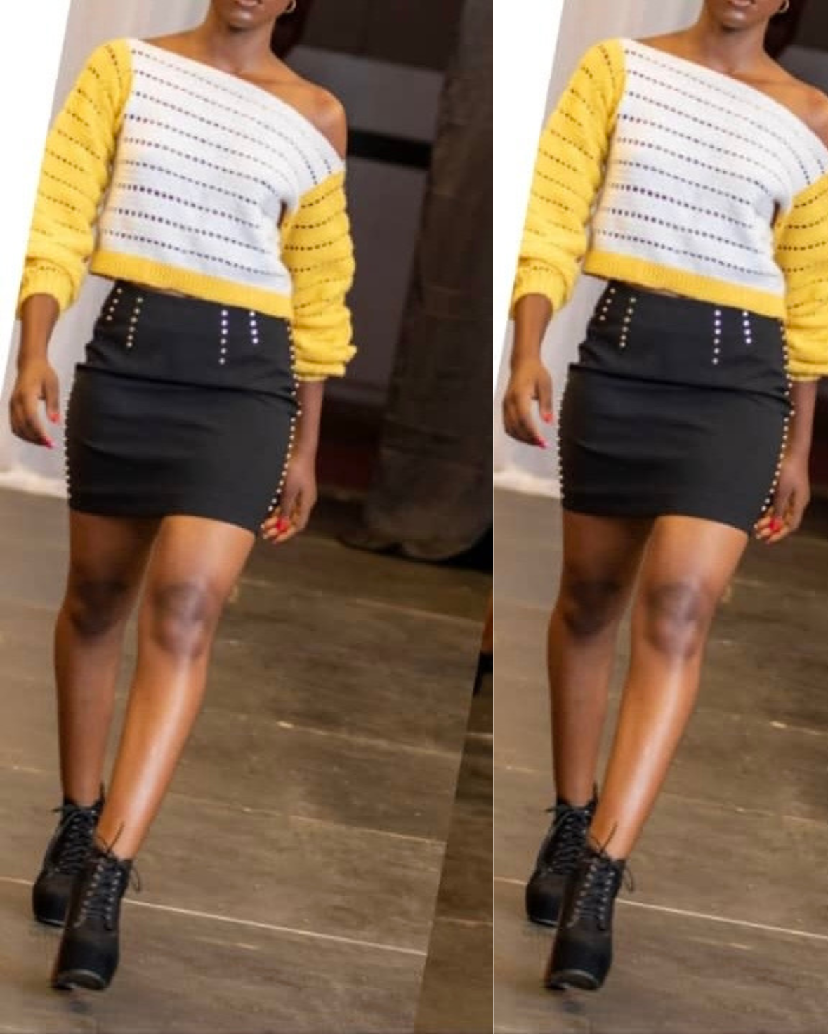 Pull col bateau couleur duo