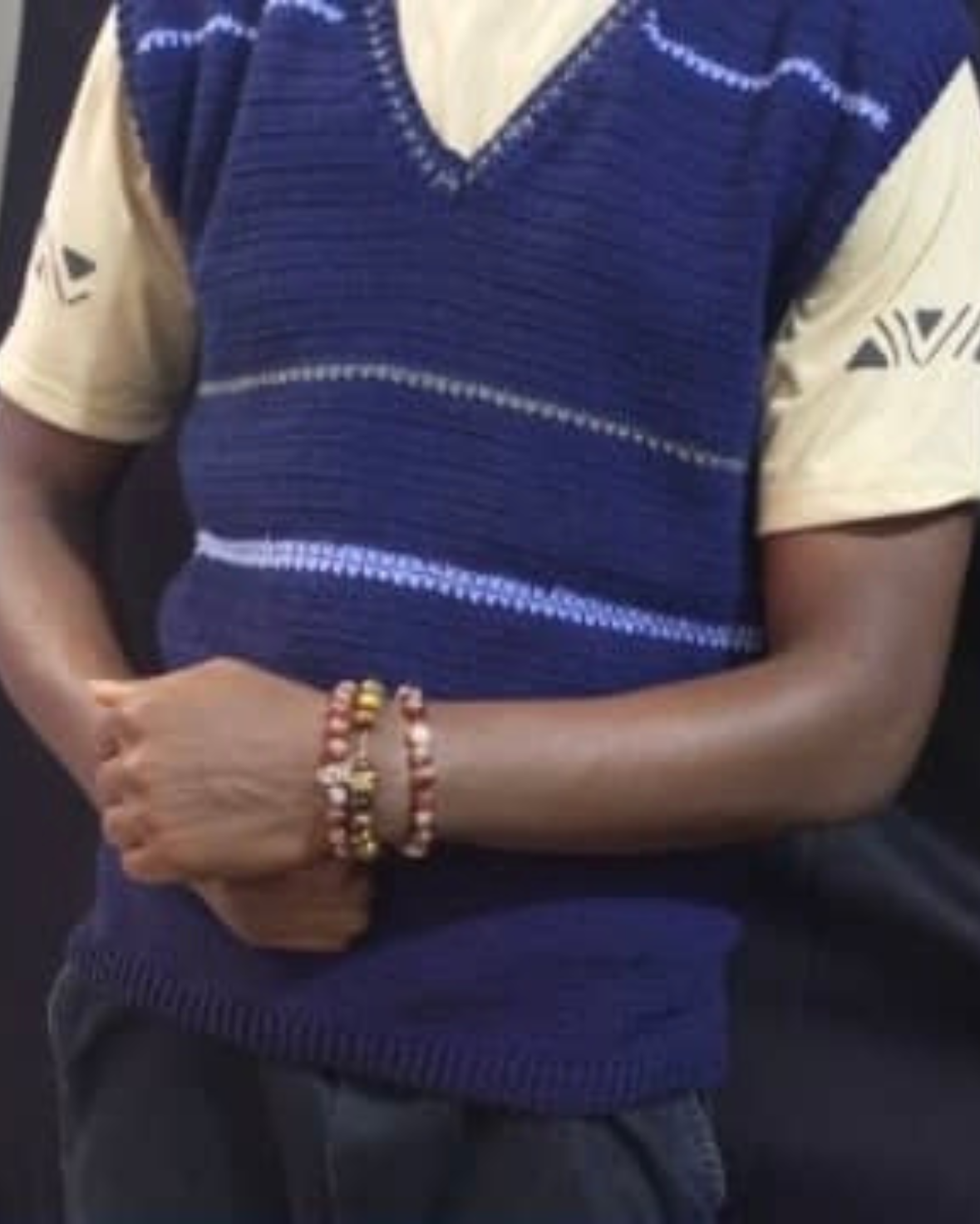 Gilet court sans manches pour homme