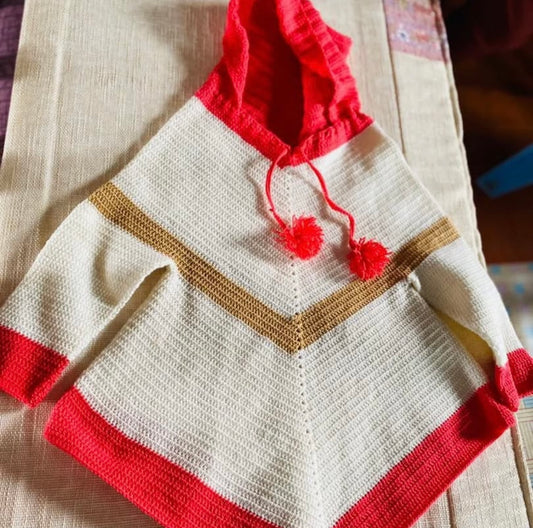 Poncho à capuche pour enfant