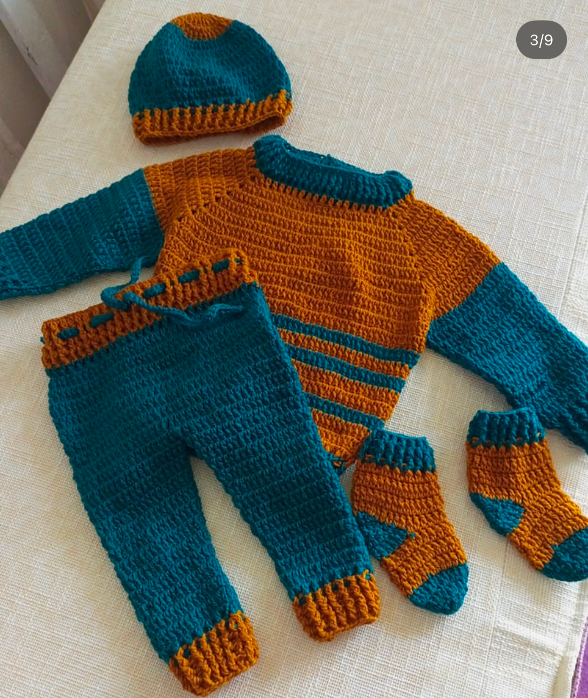 Ensemble avec bonnet pour bébé 6mois