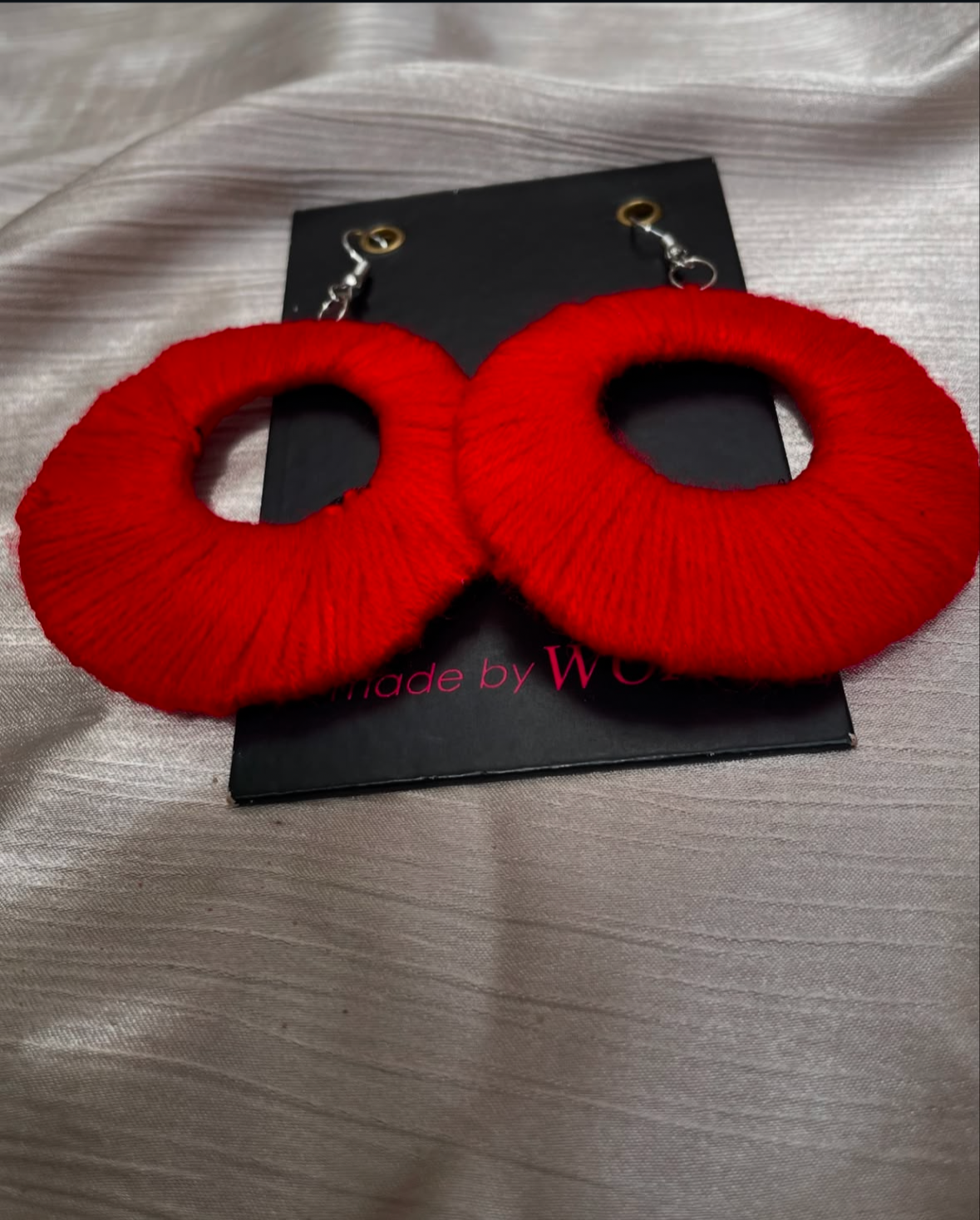 Boucles d’oreilles "Flamme Rouge"