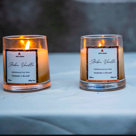 Amber vanilla Bougie parfumée Pot de 150g