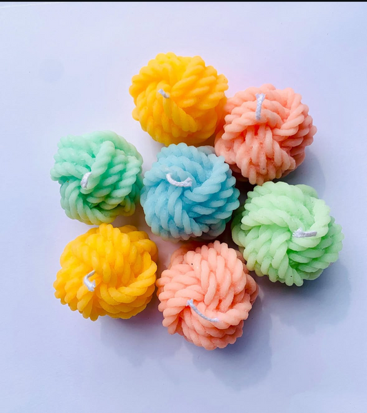 Twist candle multi couleur