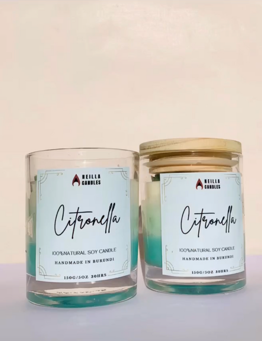 Bougie parfumée à la citronelle