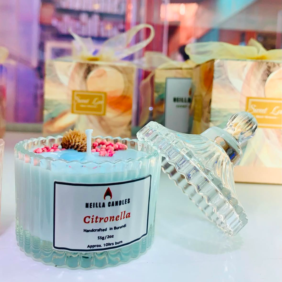 Bougie parfumée à la citronelle