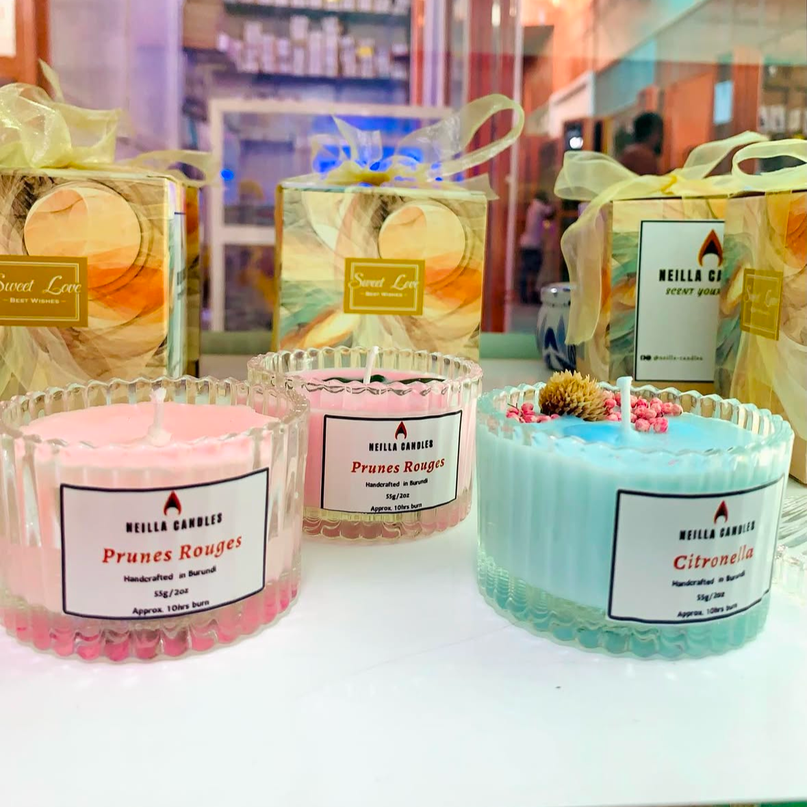 Bougie parfumée à la citronelle