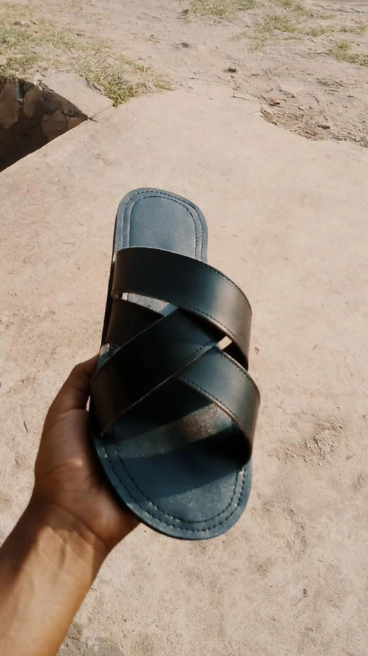 Sandales avec lanière en cuir  pour Homme