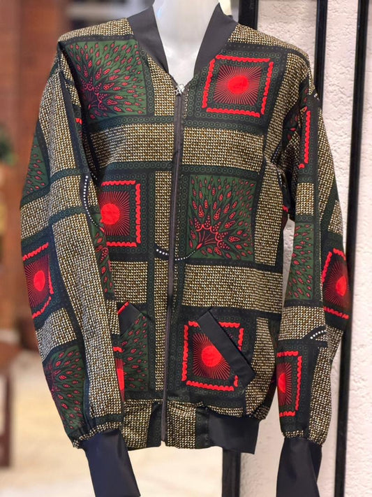 Veste bomber imprimée